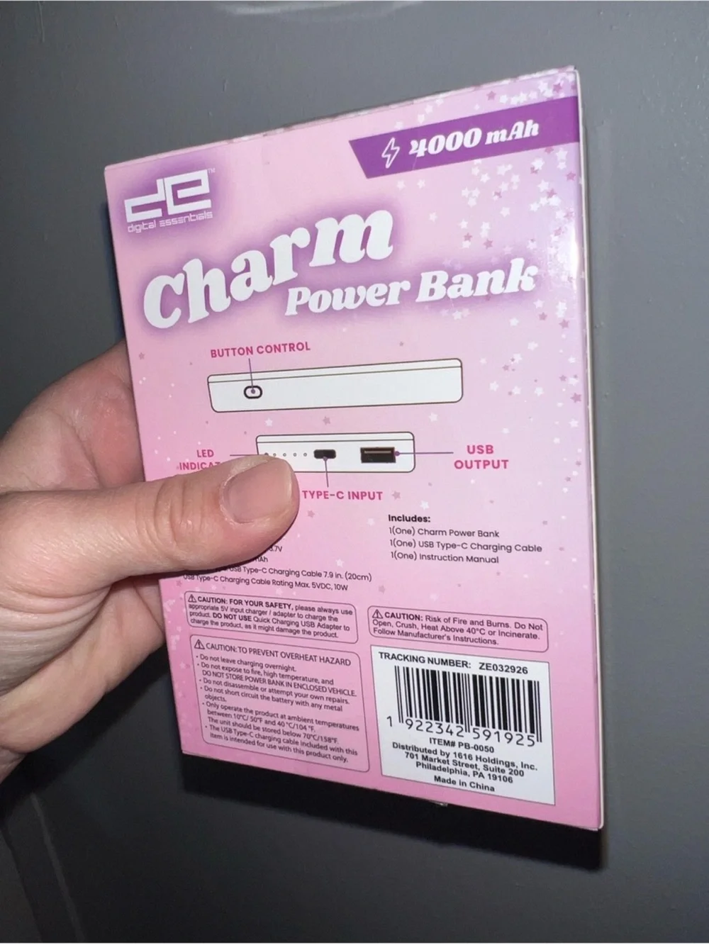 VIRAL Charm Charger Mobile Power Bank Type C-Charger